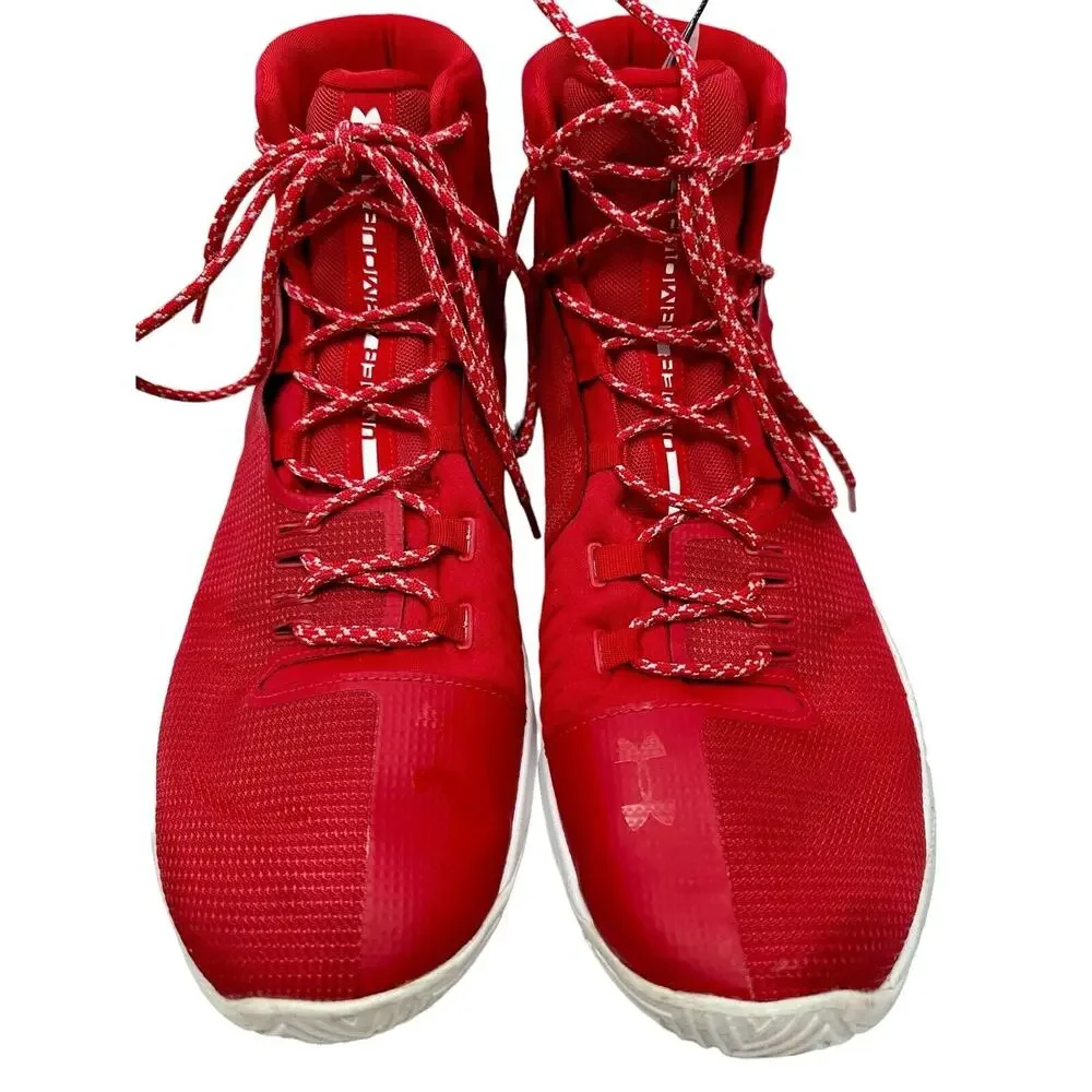Under Armour Mens Hi-Top Basketball‎ Shoes 11 - Red